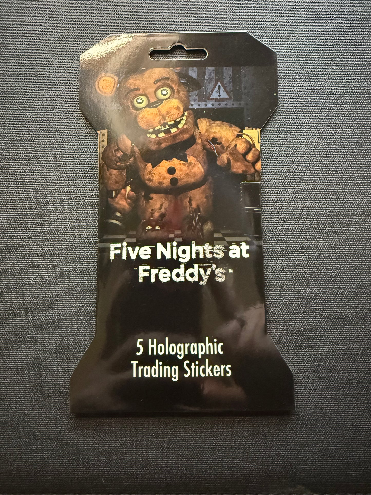5x FIVE NIGHTS AT FREDDYS HOLOGRAPHIC TRADING CARD STICKERS BLISTER PACK