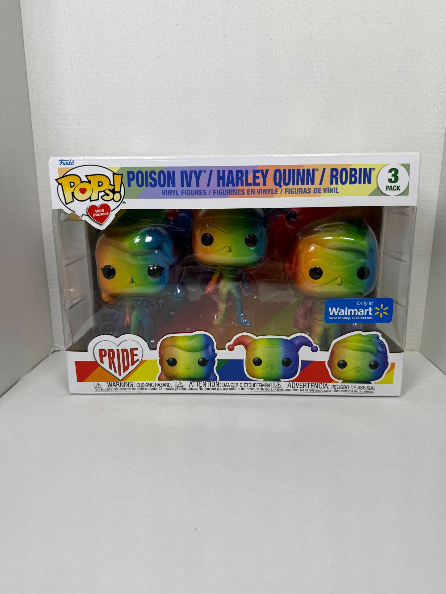 POISON IVY / HARLEY QUINN / ROBIN (3 PACK WALL4ART EXCLUSIVE) (Only at Walmart)