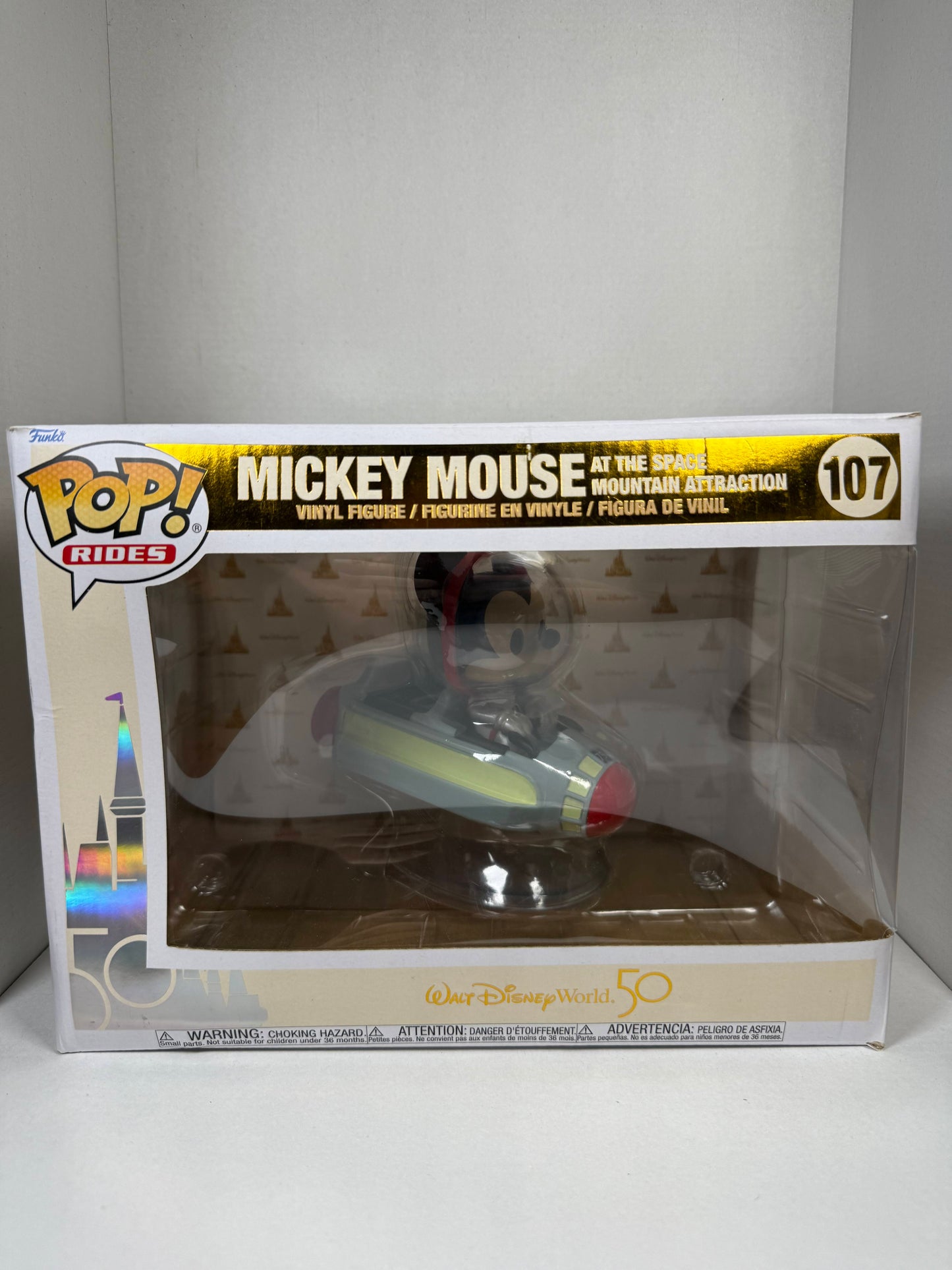 MICKY MOUSE AT THE SPACE MOUNTAIN ATTRACTION #107  (Damaged Box)