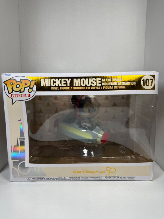 MICKY MOUSE AT THE SPACE MOUNTAIN ATTRACTION #107  (Damaged Box)